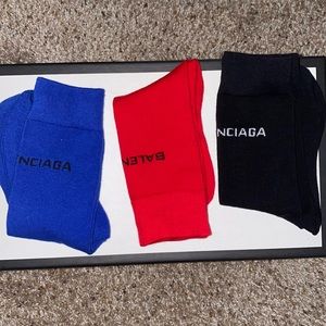 Balenciaga socks one size 3 pair